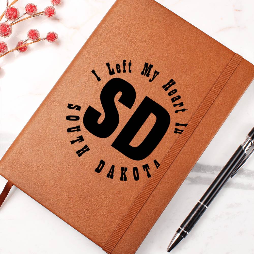 Heart In South Dakota v01 - Vegan Leather Journal