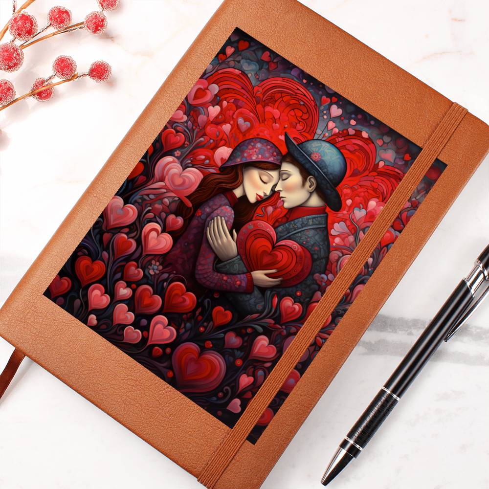 Valentine's Day Art 220 - Vegan Leather Journal