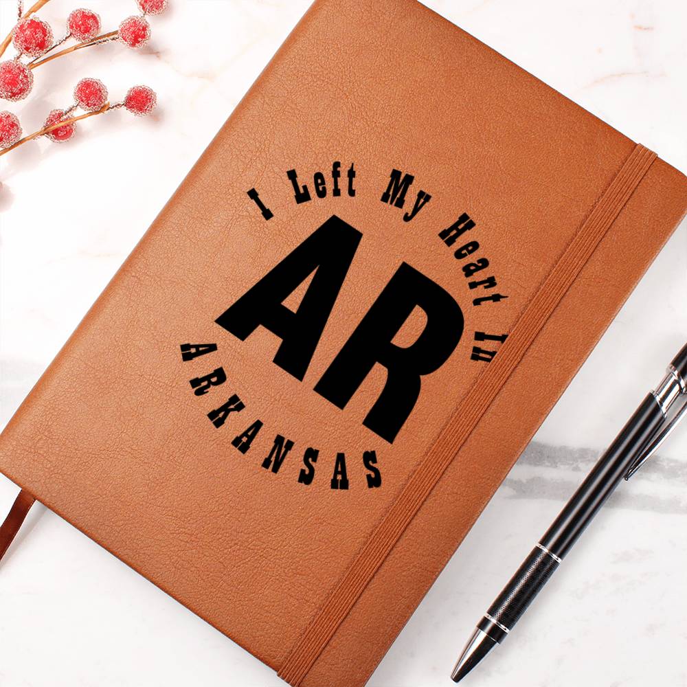 Heart In Arkansas v01 - Vegan Leather Journal