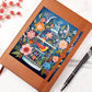 Birds And Floral Design 098 - Vegan Leather Journal