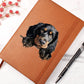 Gordon Setter Peeking - Vegan Leather Journal