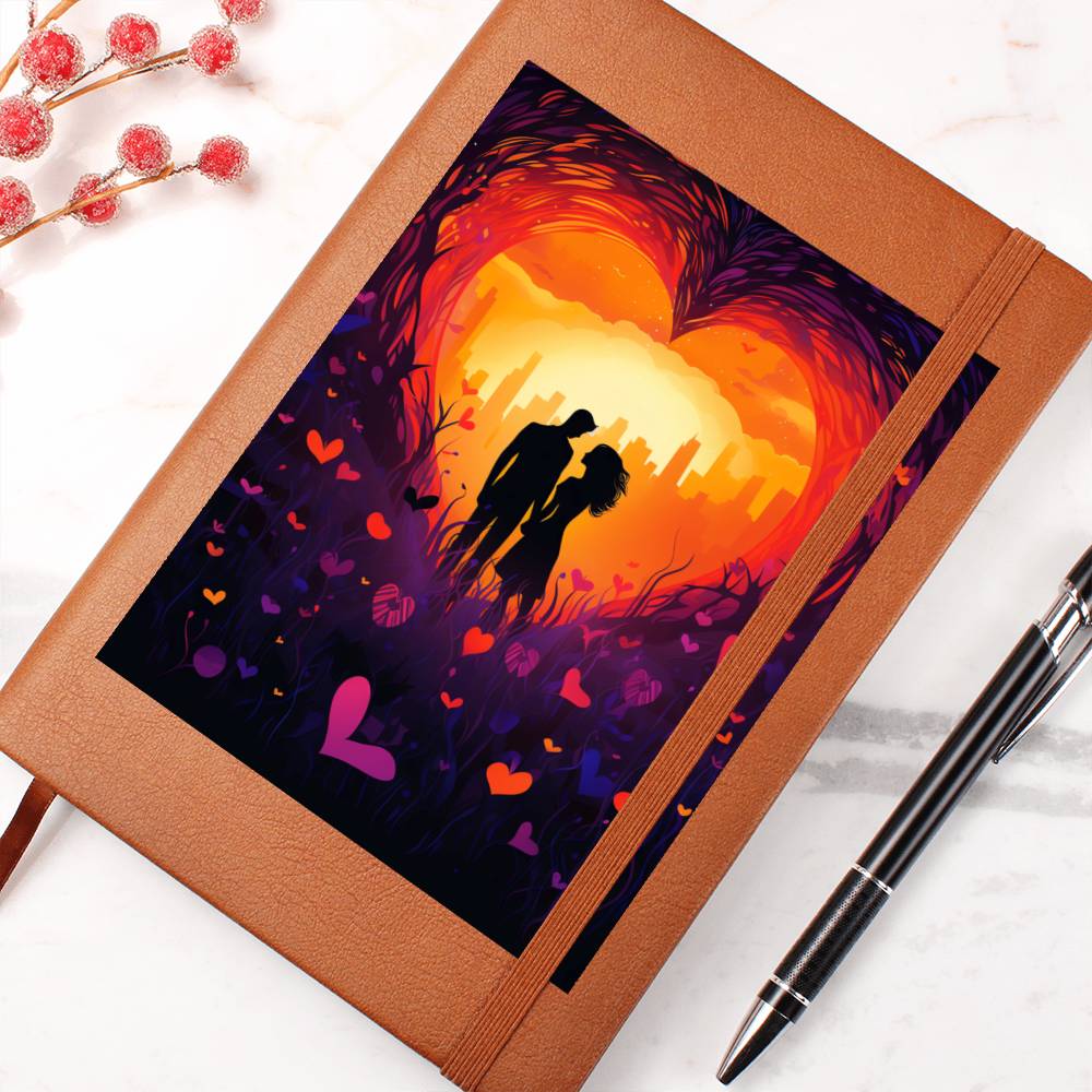 Valentine's Day Art 099 - Vegan Leather Journal
