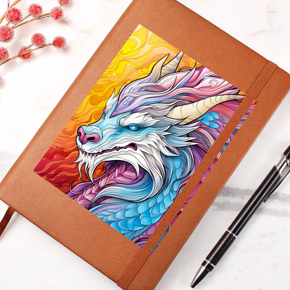 Majestic Dragon 004 - Vegan Leather Journal