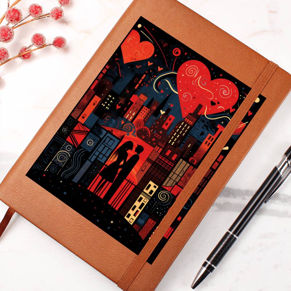 Valentine's Day Art 394 - Vegan Leather Journal