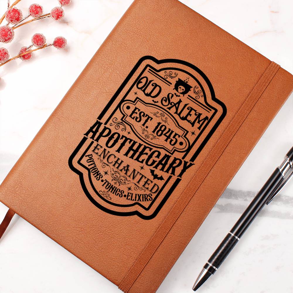 Vintage Halloween Signs 24 - Vegan Leather Journal
