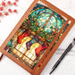 Christmas Stained Glass Design 015 - Vegan Leather Journal
