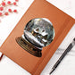 Watercolor Christmas Snow Globe 022 - Vegan Leather Journal
