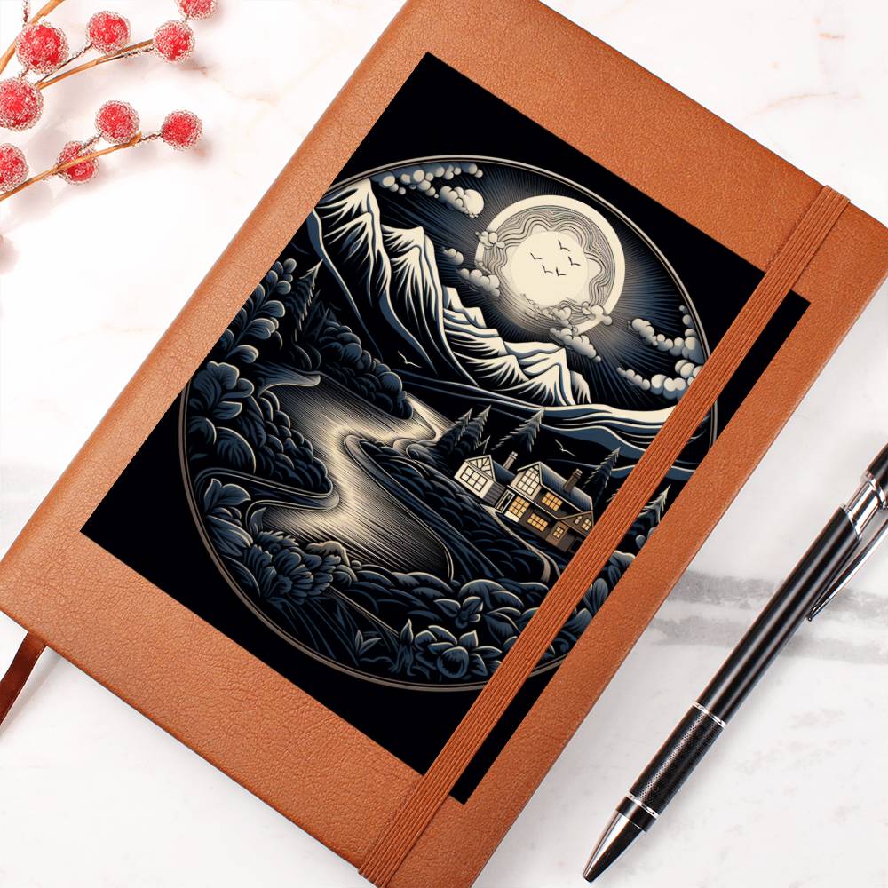 Minimalist BOHO Art 047 - Vegan Leather Journal