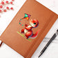 Colorful Baby Dinosaur 047 - Vegan Leather Journal