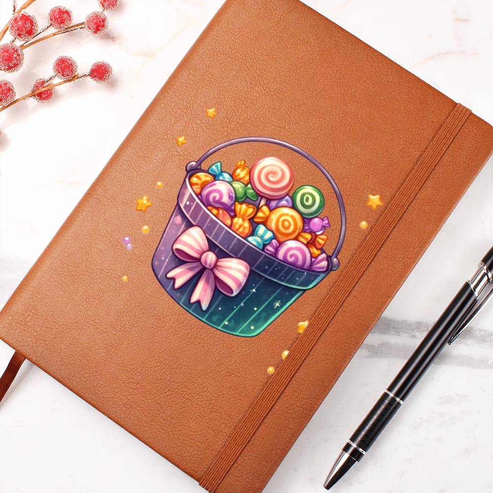 Cute Halloween Sticker 002 - Vegan Leather Journal
