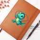 Colorful Baby Dinosaur 085 - Vegan Leather Journal