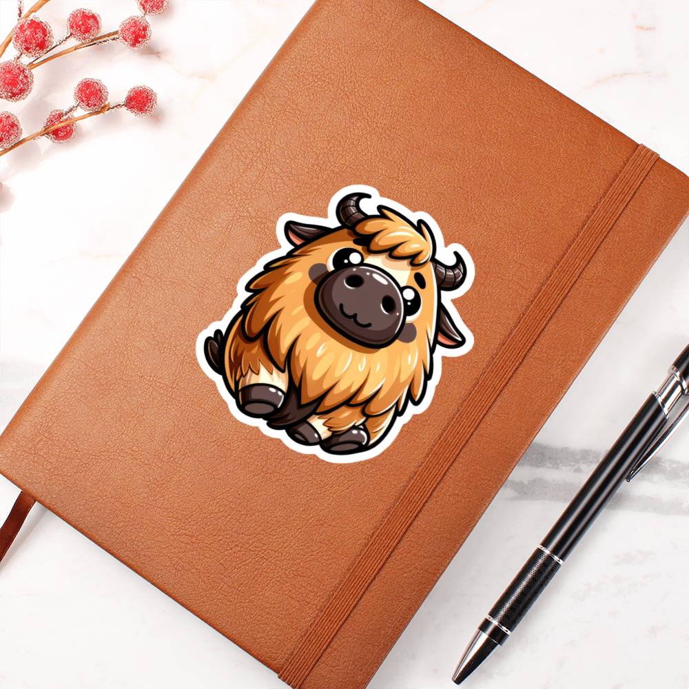 Cute Takin sticker  186 - Vegan Leather Journal