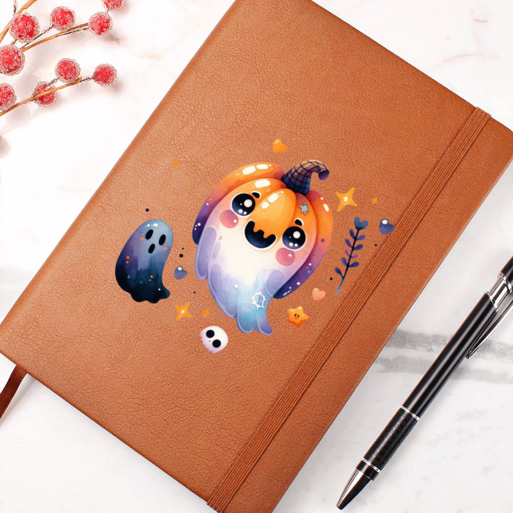 Cute Halloween Sticker 024 - Vegan Leather Journal