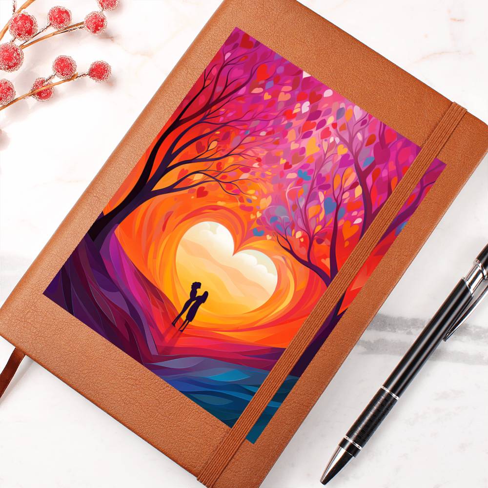 Valentine's Day Art 204 - Vegan Leather Journal