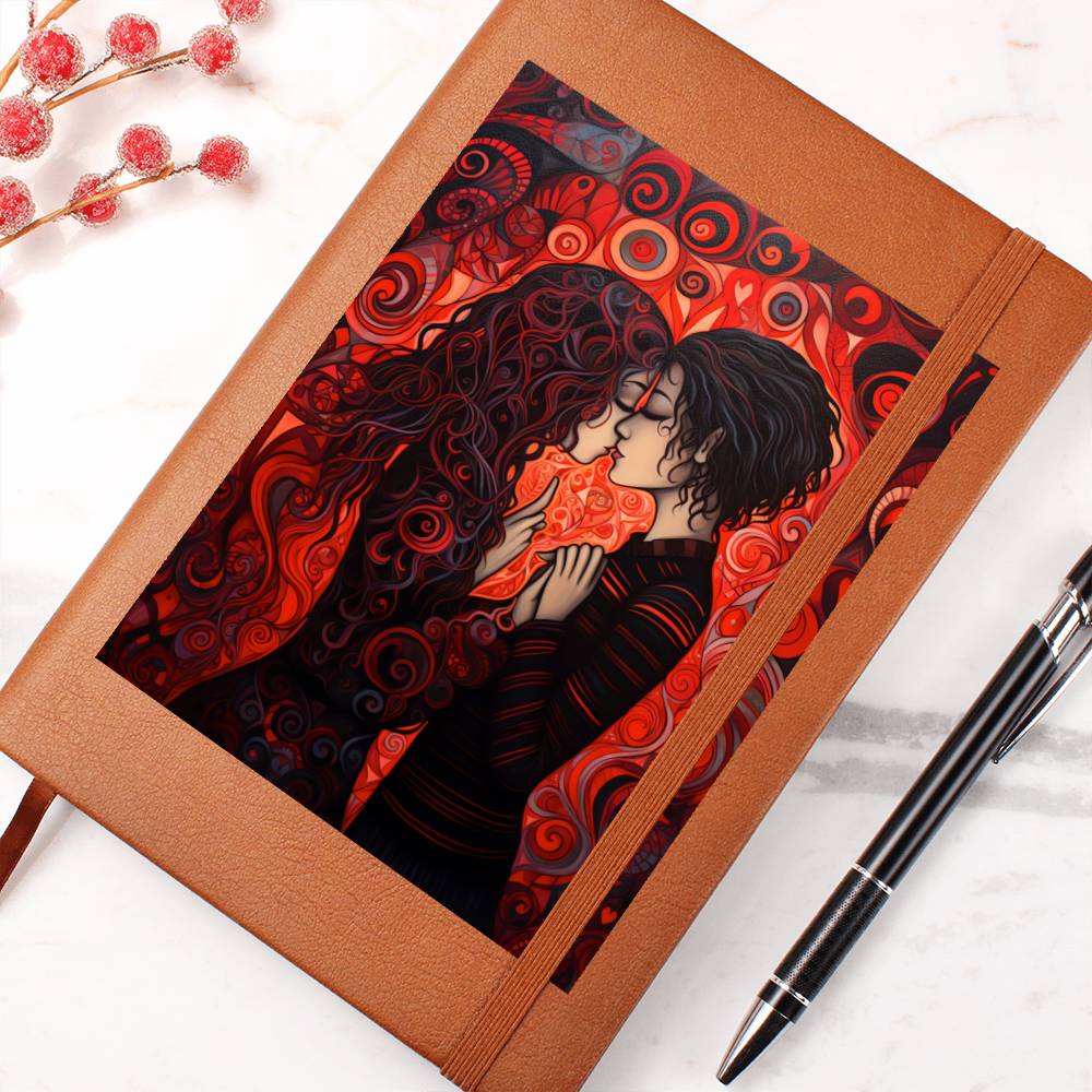 Valentine's Day Art 064 - Vegan Leather Journal
