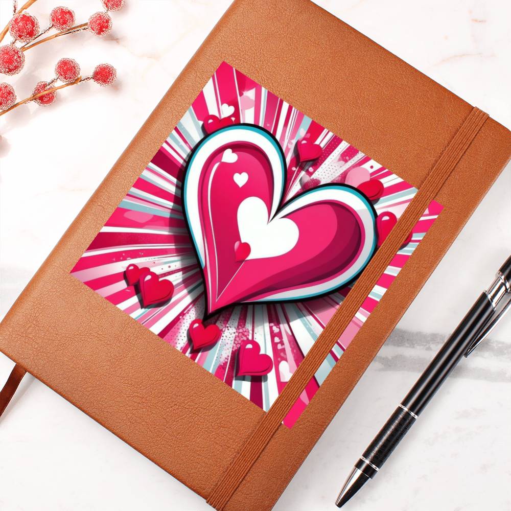 Valentine's Day Pop Art 07 - Vegan Leather Journal