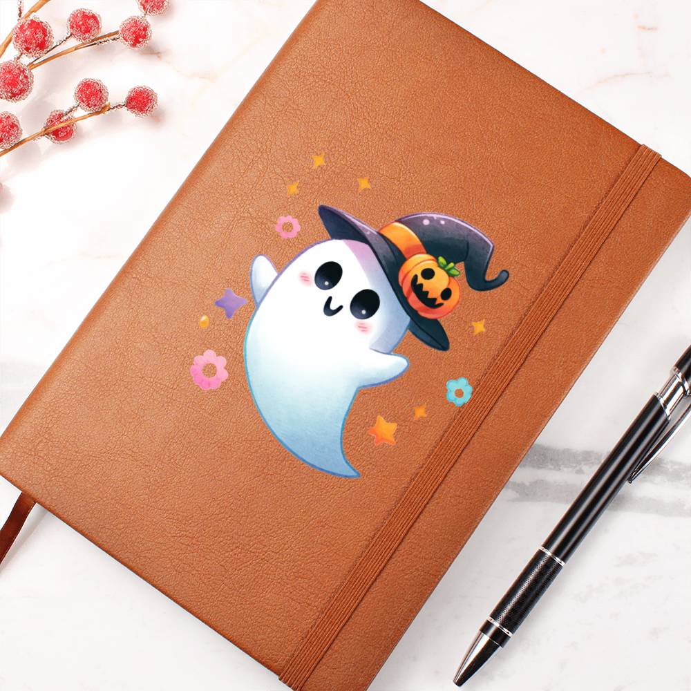 Cute Halloween Sticker 058 - Vegan Leather Journal