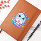Cute Back to School Sticker 001 - Vegan Leather Journal