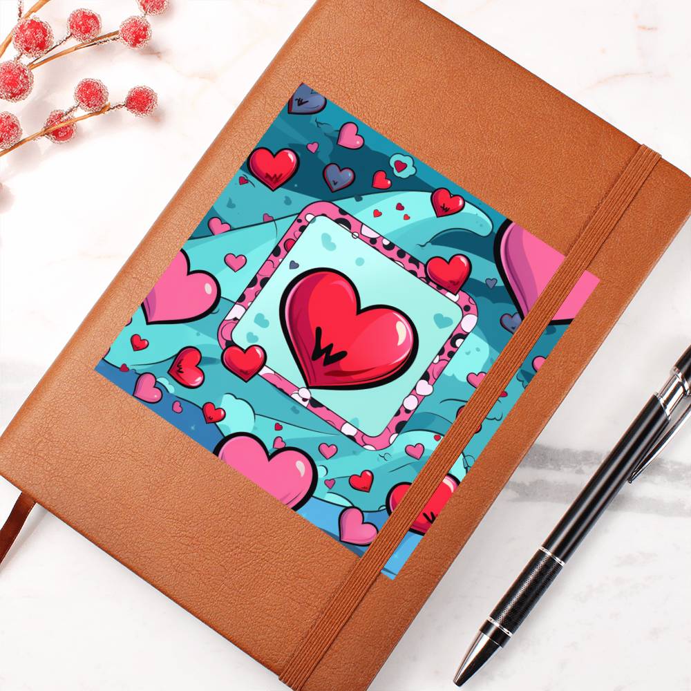 Valentine's Day Pop Art 15 - Vegan Leather Journal