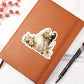 Luxury Wedding Decor Sticker 036 - Vegan Leather Journal