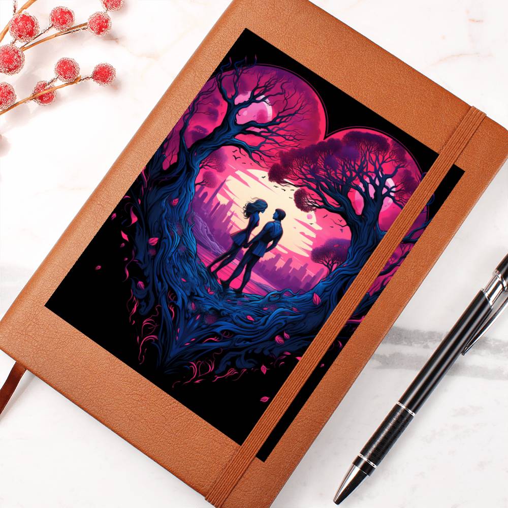Valentine's Day Art 153 - Vegan Leather Journal