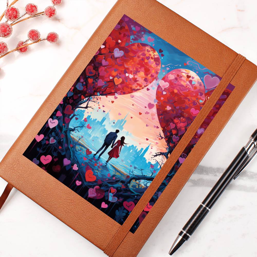 Valentine's Day Art 109 - Vegan Leather Journal