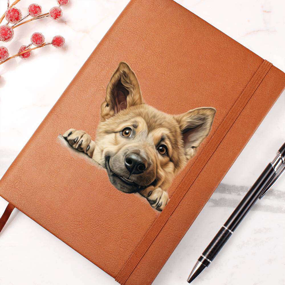 Chinook Peeking - Vegan Leather Journal