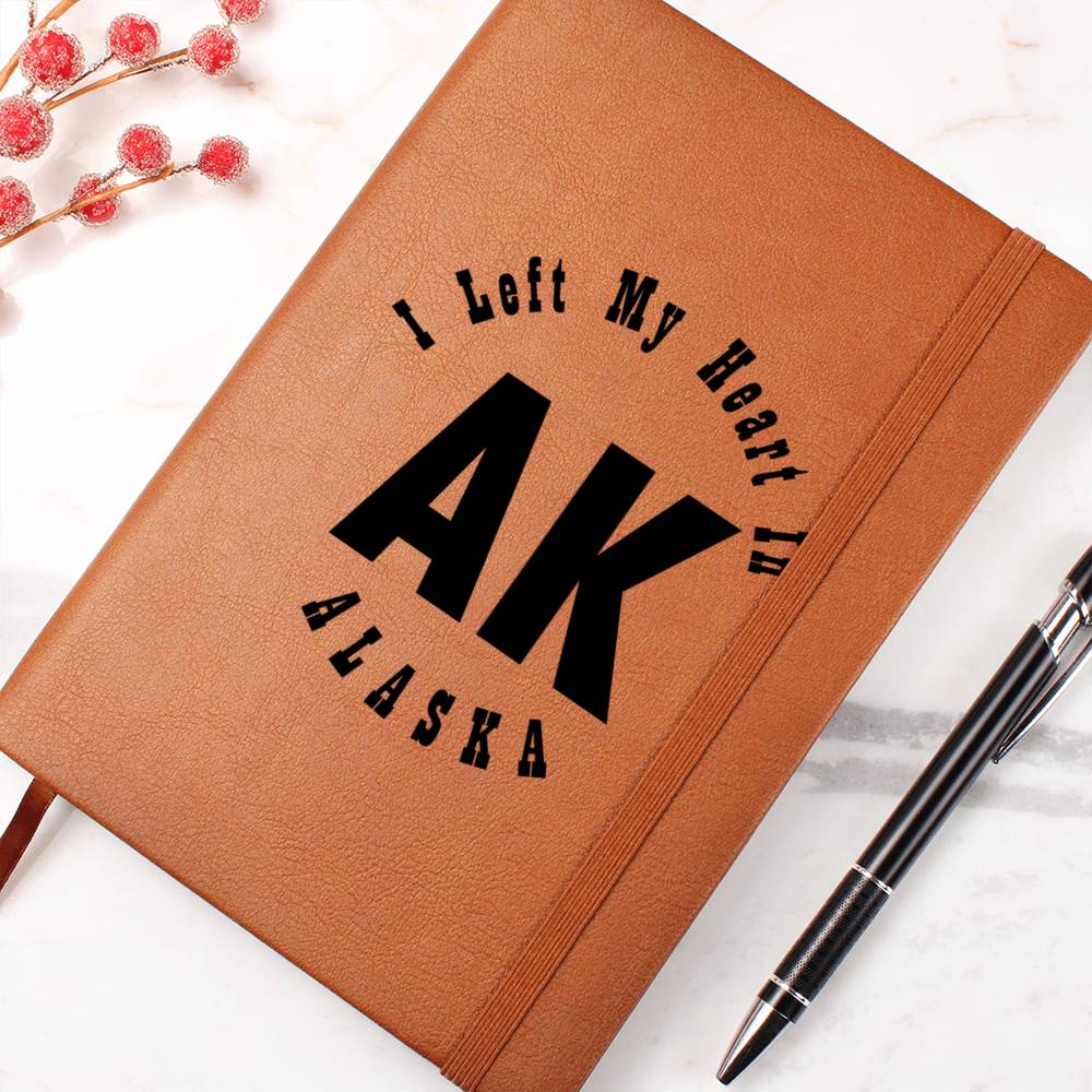 Heart In Alaska v01 - Vegan Leather Journal
