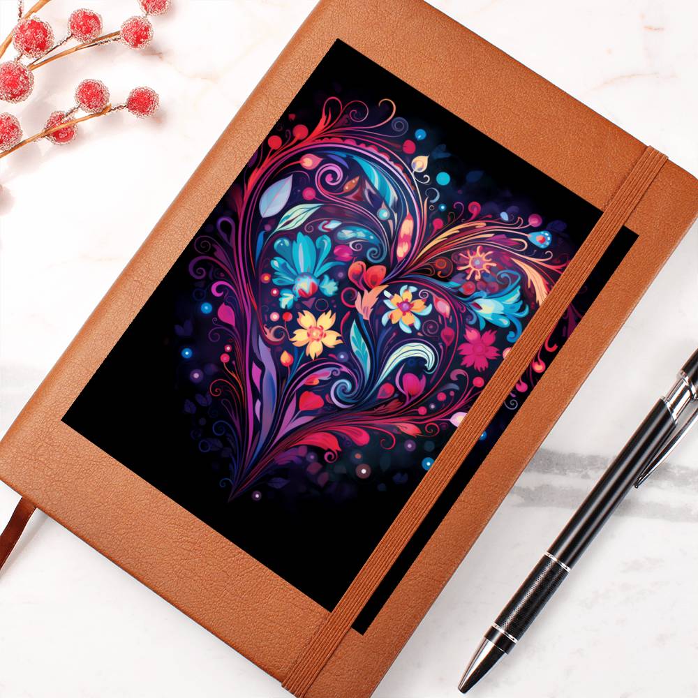 Valentine's Day Art 017 - Vegan Leather Journal