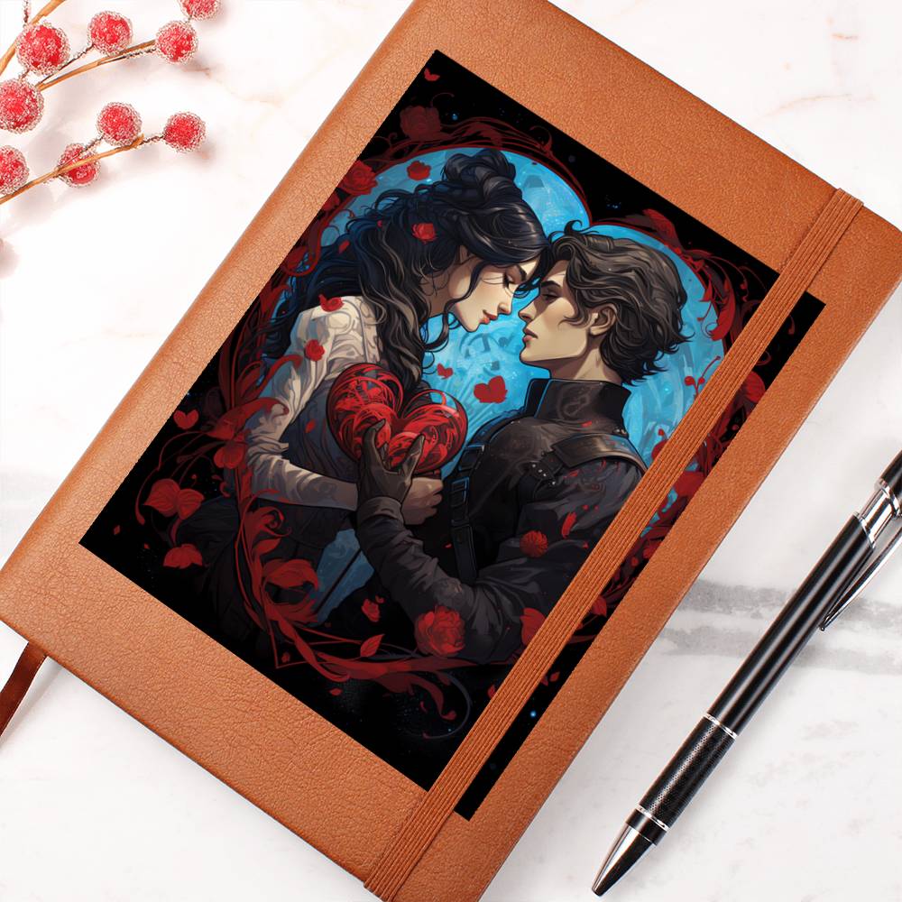 Valentine's Day Art 404 - Vegan Leather Journal