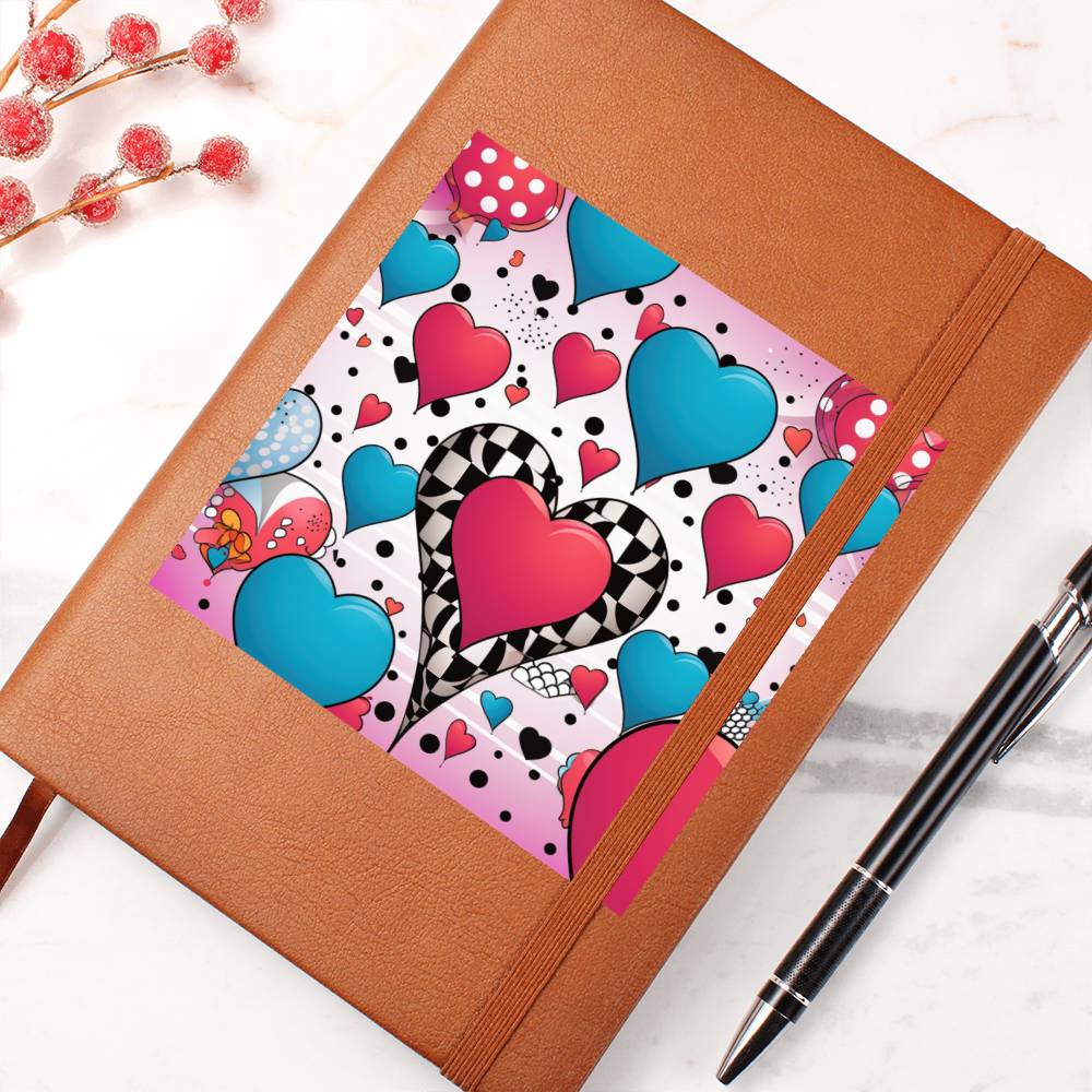 Valentine's Day Pop Art 13 - Vegan Leather Journal