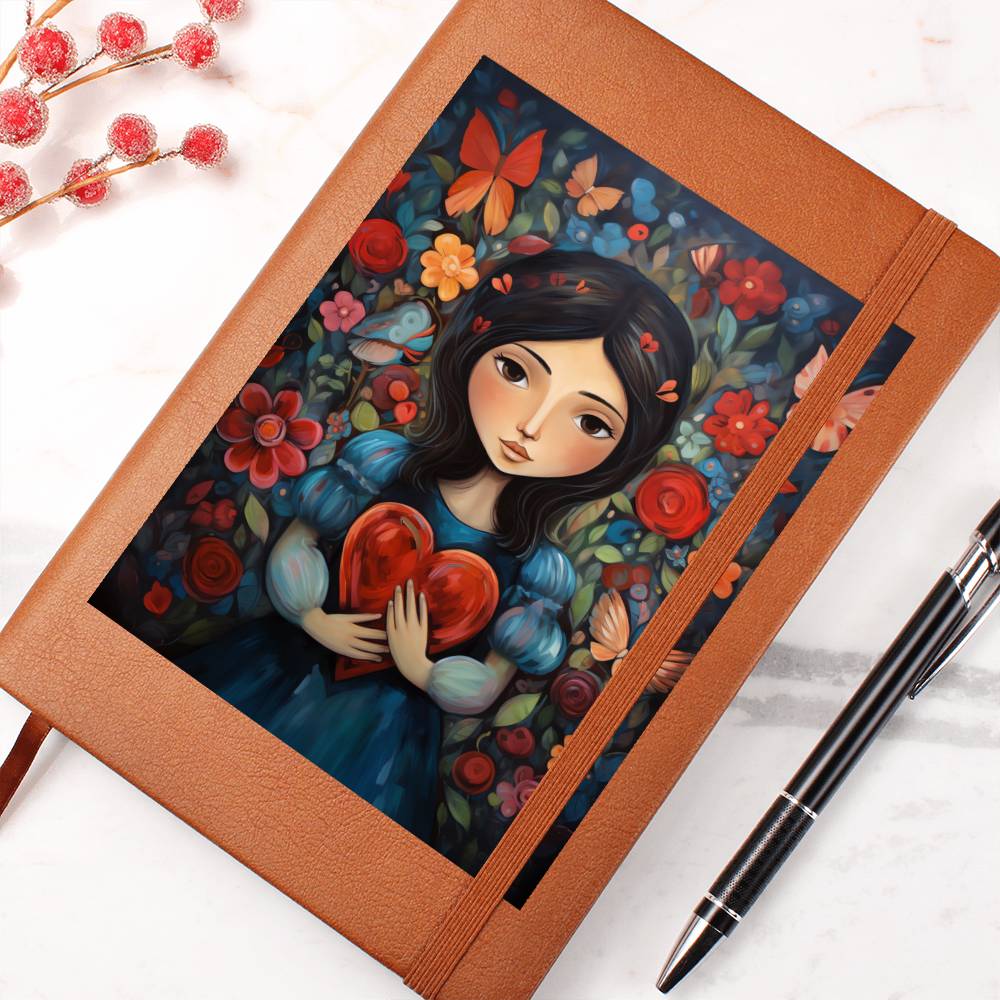 Valentine's Day Art 335 - Vegan Leather Journal