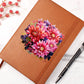 Floral Flower Wreath 143 - Vegan Leather Journal