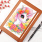 Cute Unicorn 107 - Vegan Leather Journal