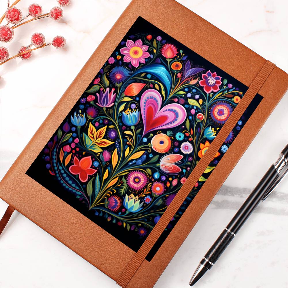 Valentine's Day Art 010 - Vegan Leather Journal