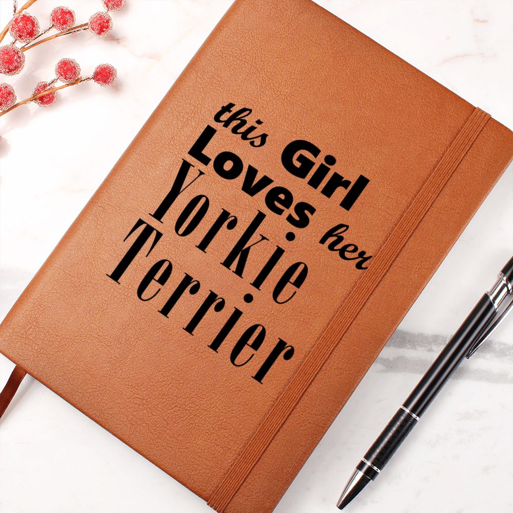 Yorkie Terrier - Vegan Leather Journal