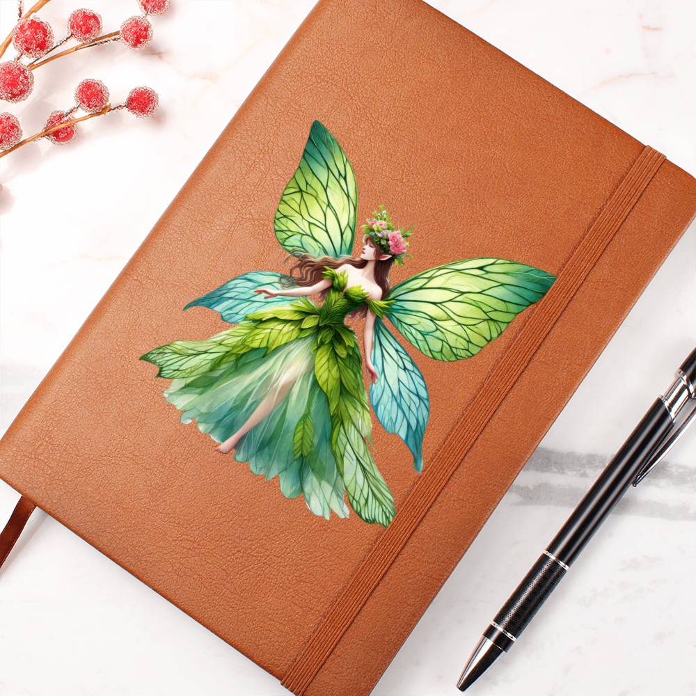 Magical Nature Forest Fairy 16 - Vegan Leather Journal