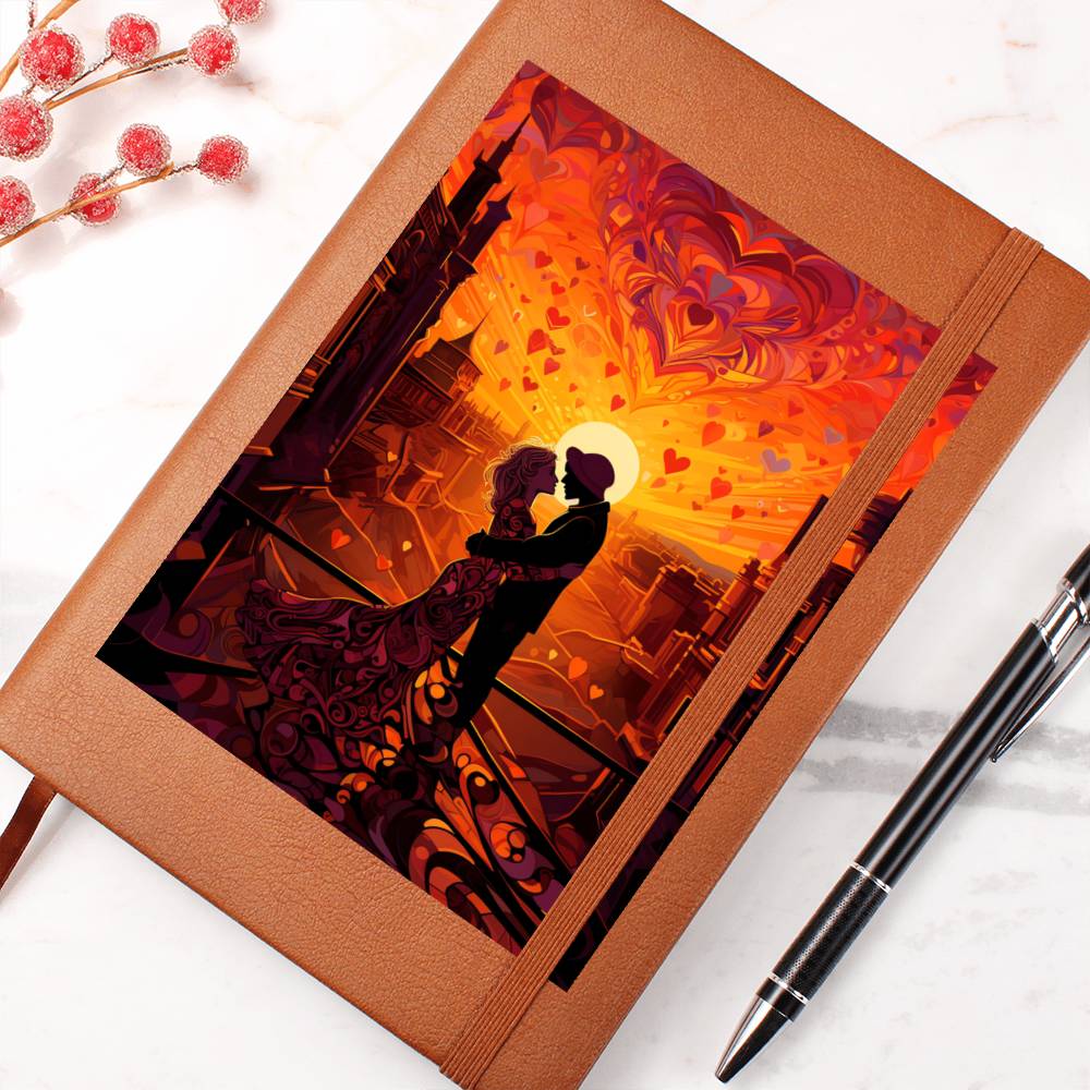 Valentine's Day Art 449 - Vegan Leather Journal