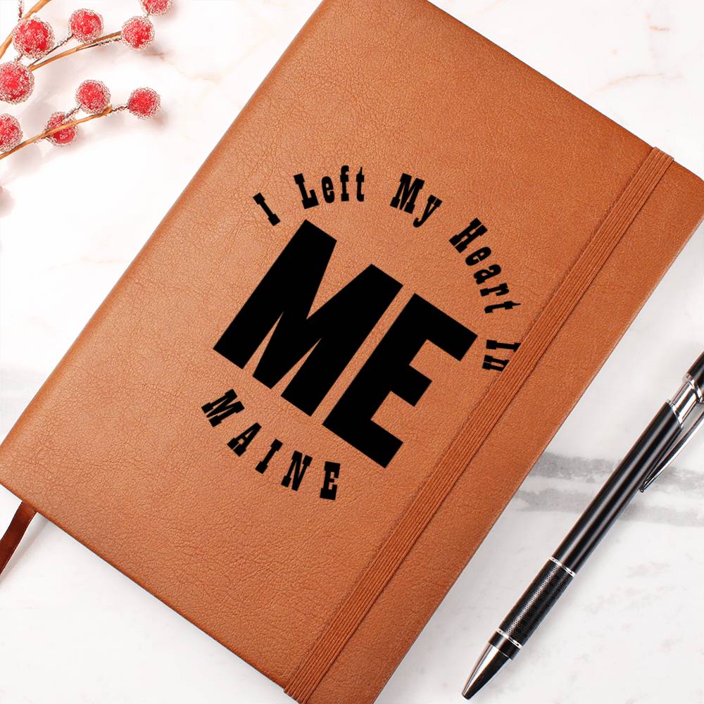 Heart In Maine v01 - Vegan Leather Journal