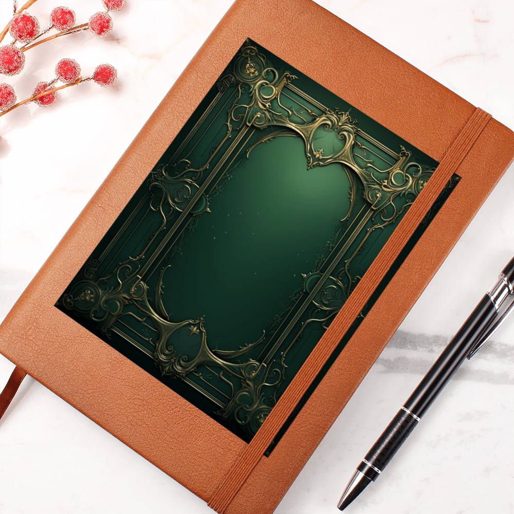 Ornate Gold Cover 092 - Vegan Leather Journal