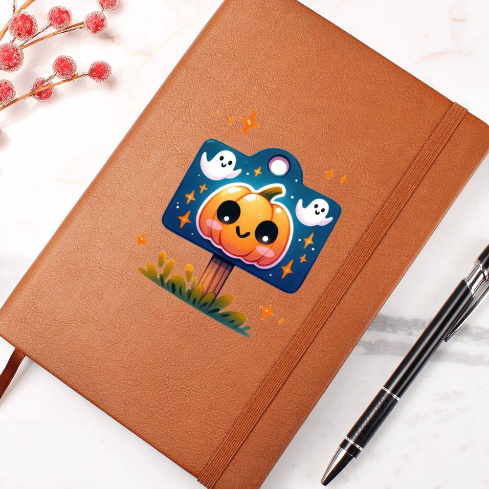 Cute Halloween Sticker 021 - Vegan Leather Journal
