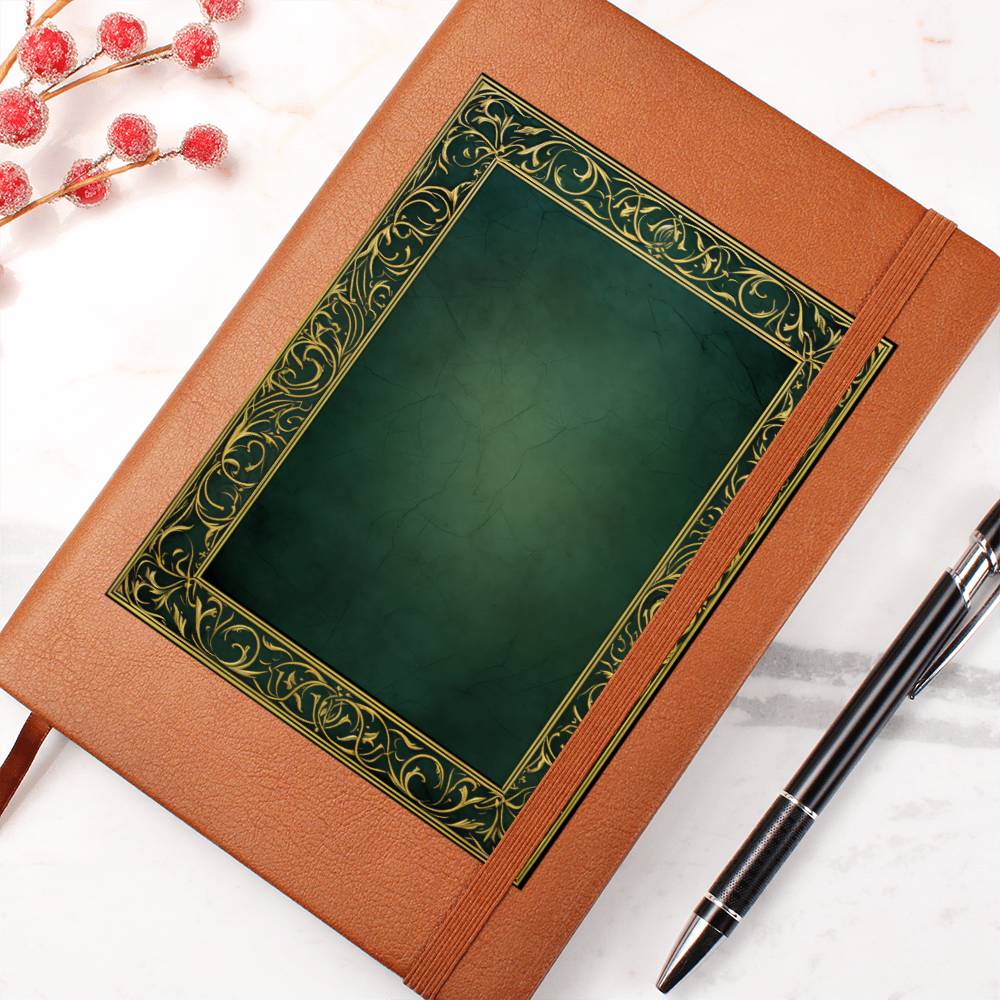 Ornate Gold Cover 122 - Vegan Leather Journal