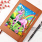 Cute Unicorn 069 - Vegan Leather Journal
