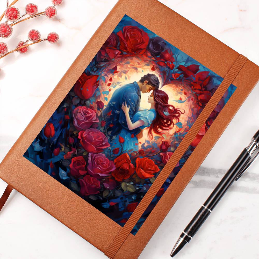 Valentine's Day Art 183 - Vegan Leather Journal