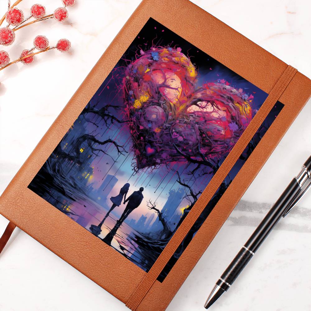Valentine's Day Art 184 - Vegan Leather Journal