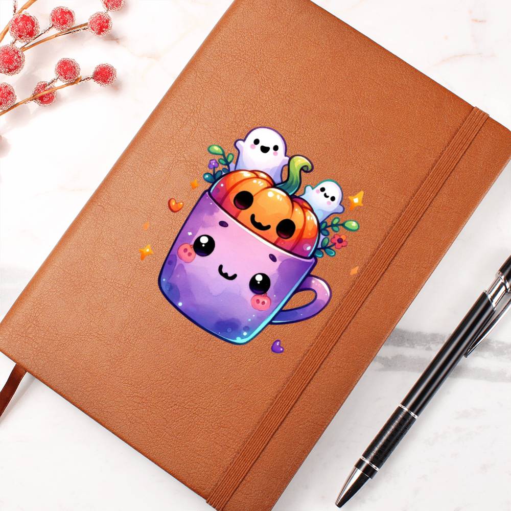 Cute Halloween Sticker 011 - Vegan Leather Journal