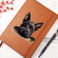 Scottish Terrier Peeking - Vegan Leather Journal