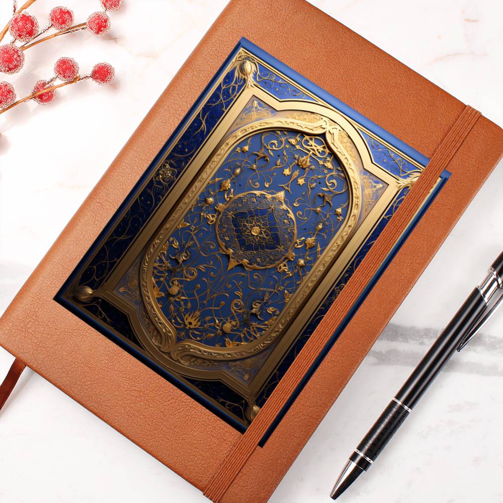 Ornate Gold Cover 021 - Vegan Leather Journal