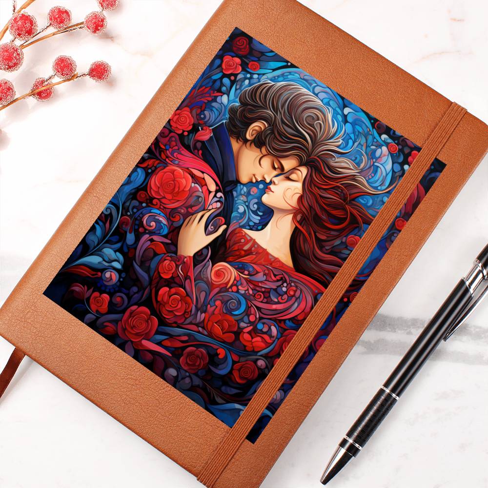 Valentine's Day Art 387 - Vegan Leather Journal