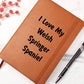 Love My Welsh Springer Spaniel v4 - Vegan Leather Journal